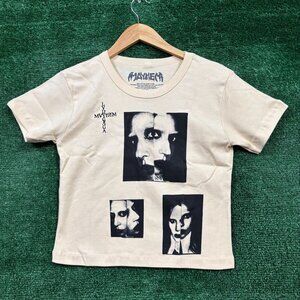 Lady Gaga Mayhem Splitface Crop Top Size Medium